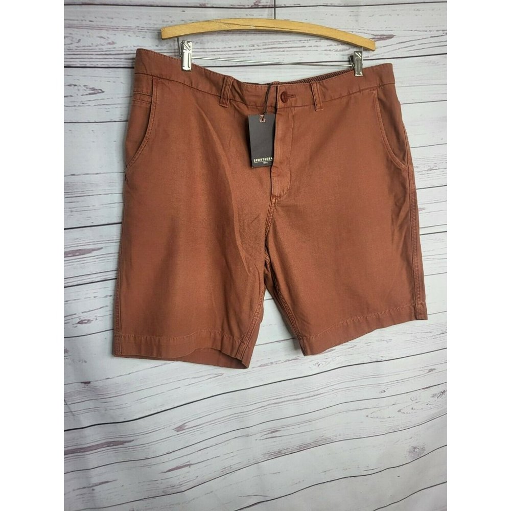 SPORTSCRAFT men's 'clinton' chino shorts size 102 / 40 terracotta BNWt $99.95 - Picture 3 of 10